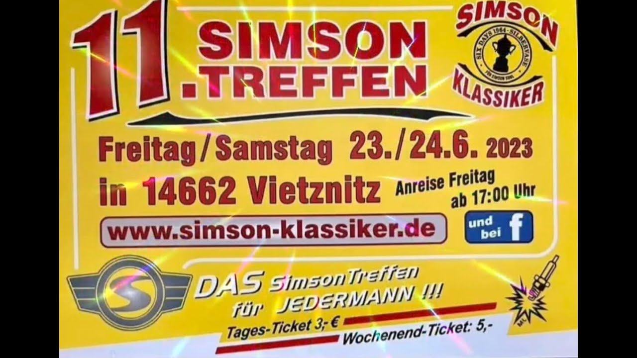 Ausfahrt zum Simsontreffen nach Vietznitz