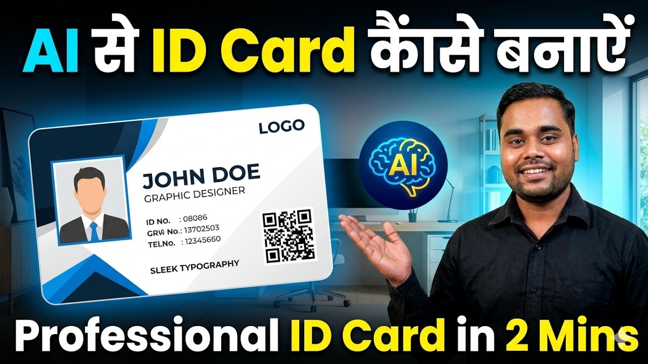 Employee ID Card AI Tool Se Banaye Free !😲 | NO SKILL NEEDED