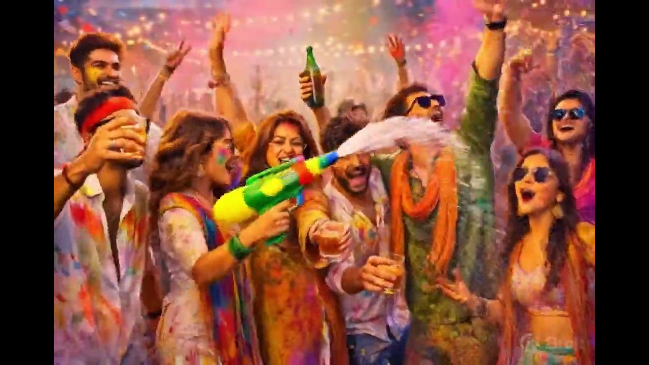 छत वाली होली 🔥🎨 | दोस्तों संग नाच गाना | होली है