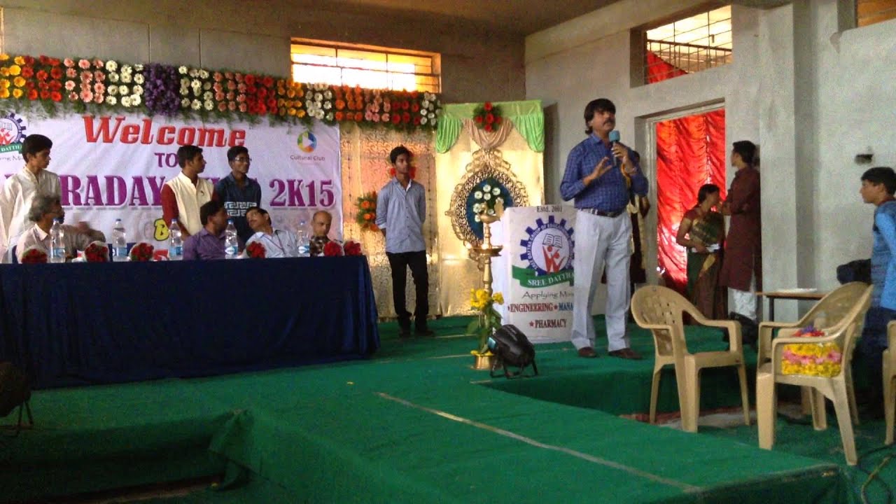 my speech on the occasion of Traditional/ Cultural Day celebrated by students of B. Tech First Year