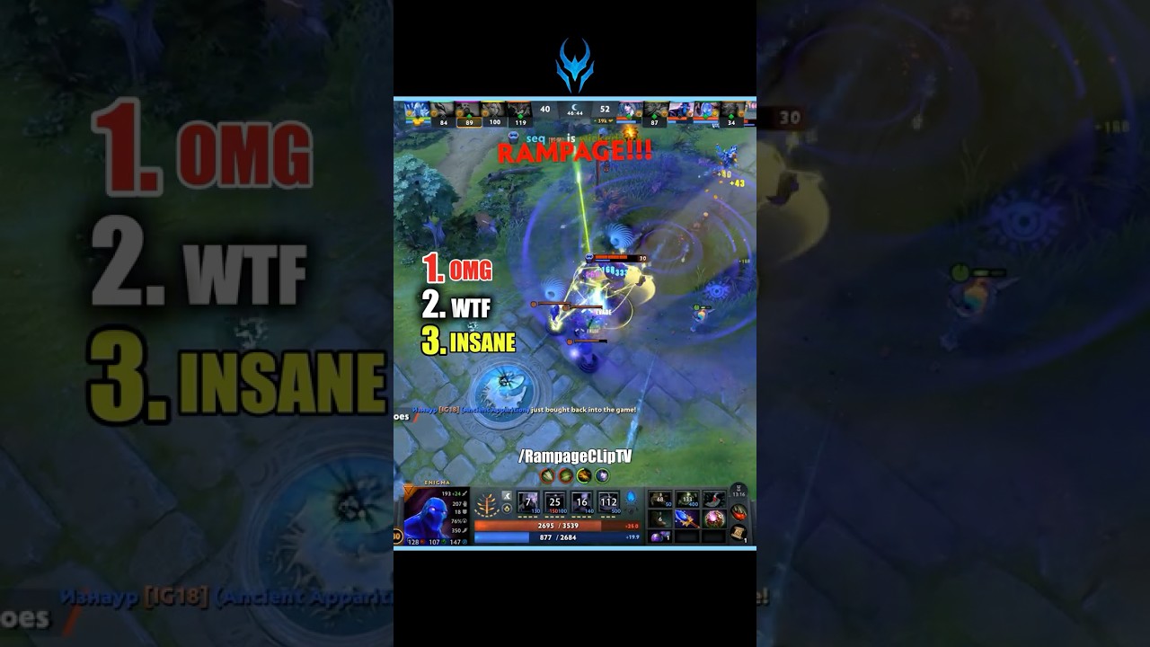 TOP 3 BLACKHOLE 😱😱😱 ENIGMA RAMPAGE 🌌 #dota2