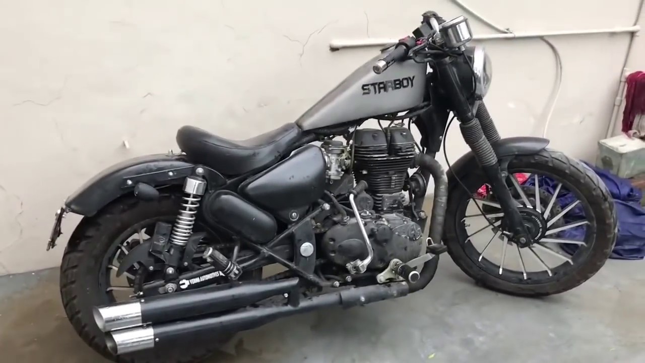 Roayl Enfield में मोटा(FAT) टायर लगाना सीखें