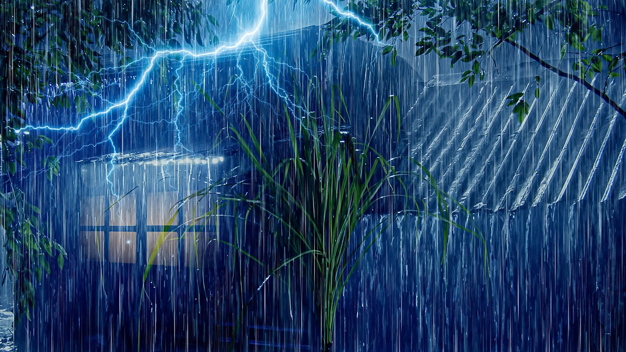 Sleep Instantly with Heavy Thunderstorm | Very Heavy Rain & Deep Thunder for Restful Sleep