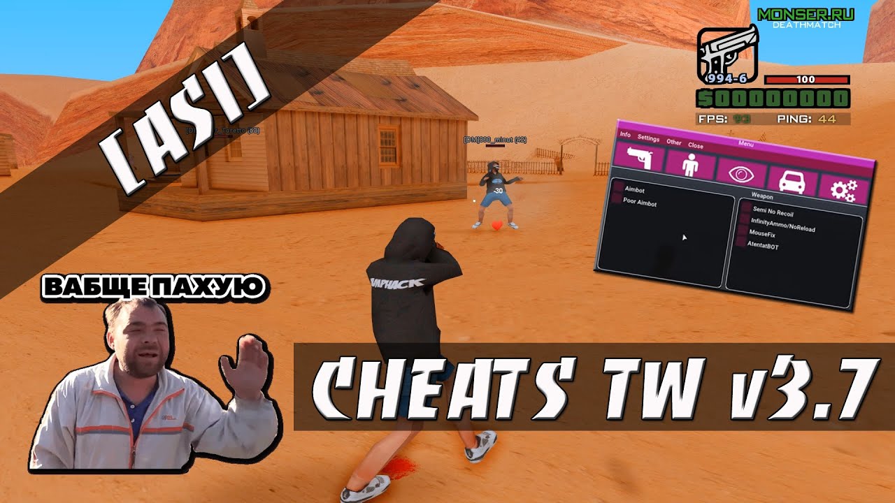 CHEATS TW v3.7 - ПРИВАТНЫЙ МУЛЬТИ-ЧИТ / AIM / POOR AIM / MOUSEFIX / WH / ANTI-STUN / GTA SAMP
