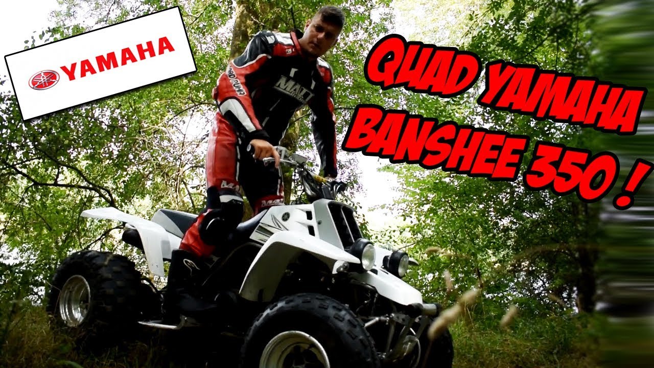 LE TOUT PREMIER ESSAI DE QUAD : YAMAHA BANSHEE 350 2 Temps ! 😍 #BOISERIE