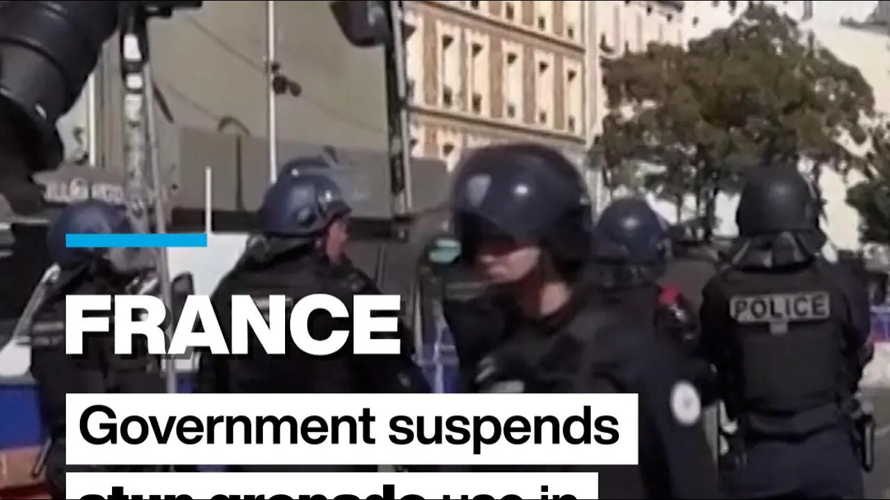 France: Government suspends stun grenade use in school protests &bull; FRANCE 24 English