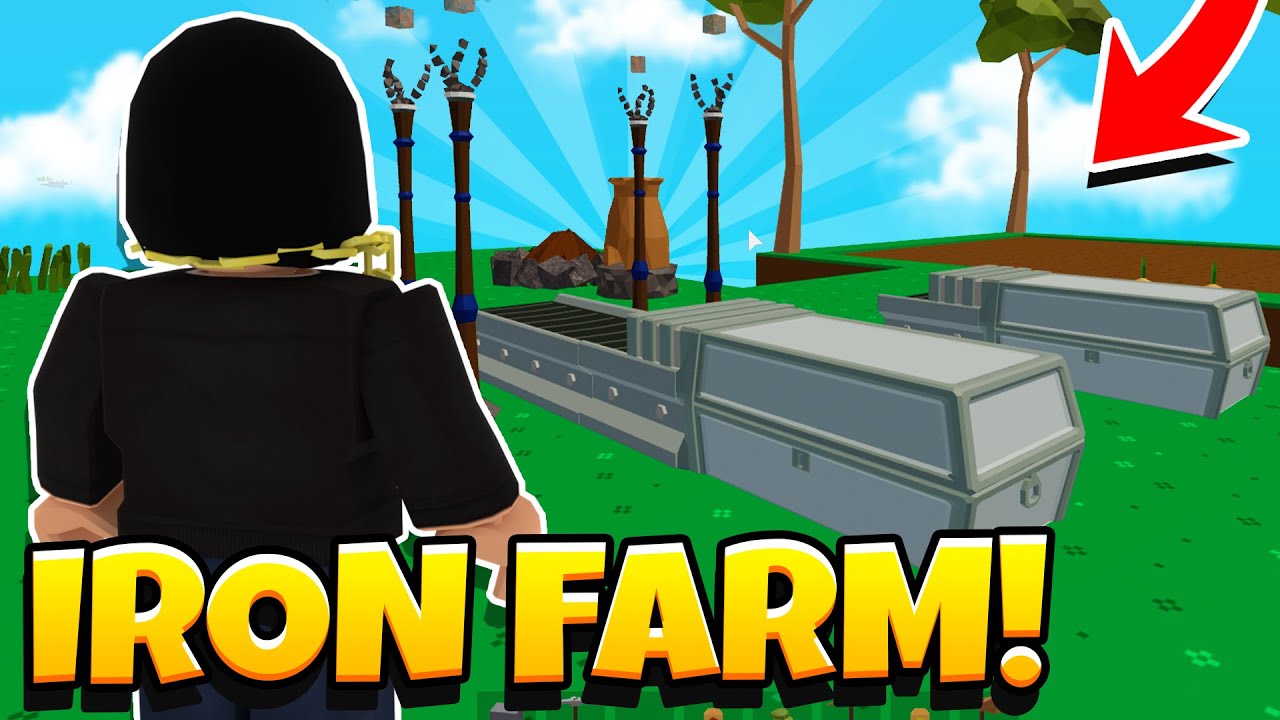 BEST STARTING IRON FARM! (AFK) | Sky Block