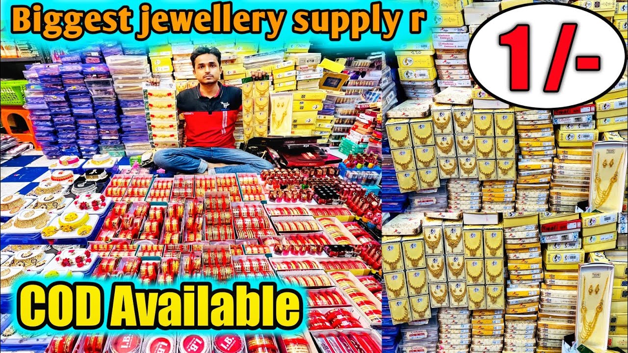 🔥Jewellery Big Wholesaler In Kolkata Barabazar Market | Hair Accessories Wholesale Market .#Cosmetic