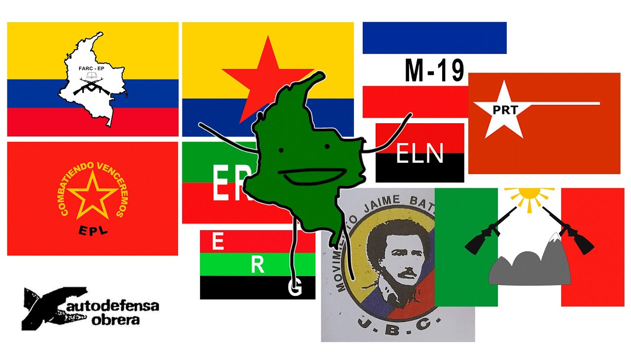Lista poco comprensiva de todas las guerrillas que han existido en Colombia