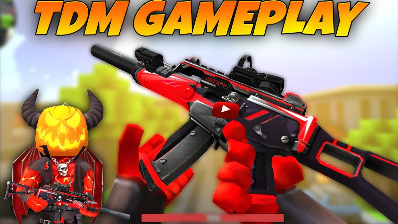 Геймплей TDM с персонажем G36C + Демон | Kuboom 3D | Геймплей командного смертельного боя | Форму...