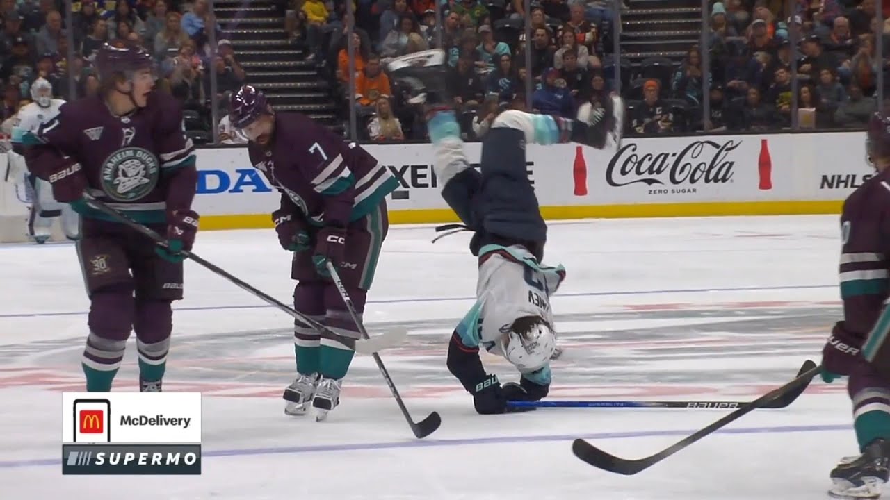 Radko Gudas Sends Brandon Tanev Flying