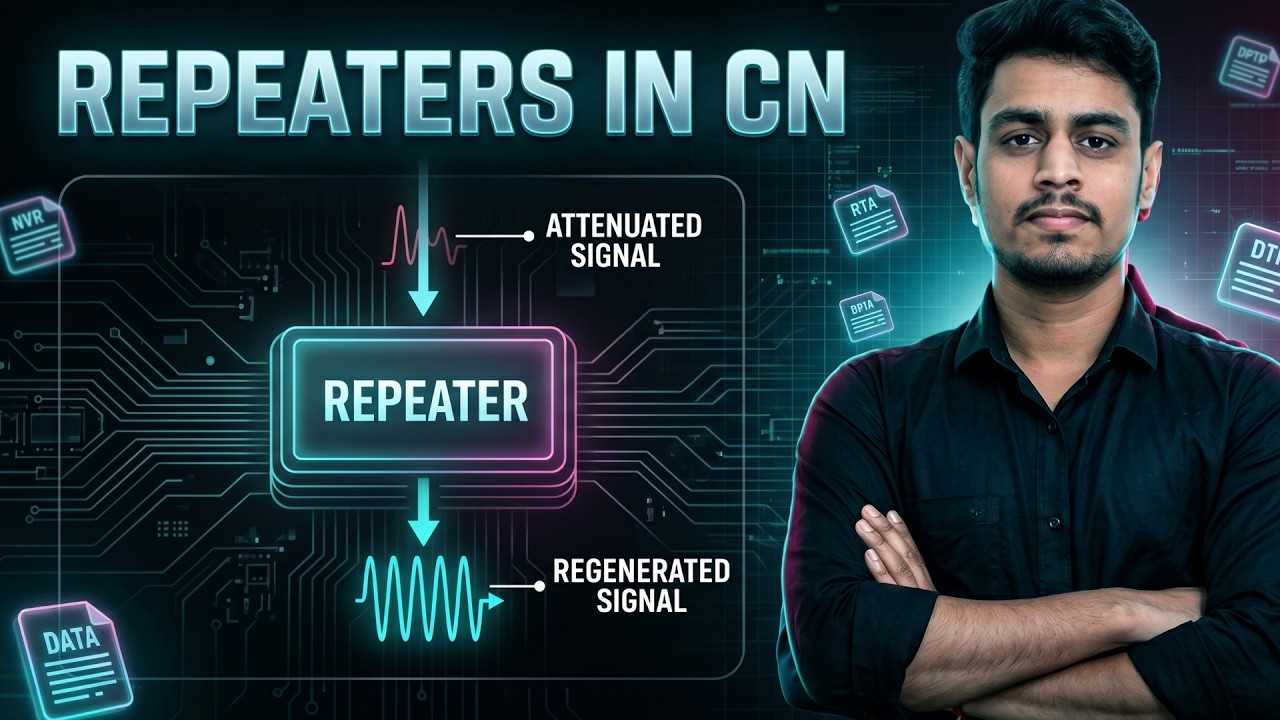 12. Repeaters In CN| OSI Layer 1 Network Devices | Distance Extension & Functions