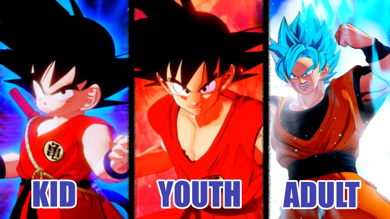 DLC 5 Goku All Forms And Transformations(Base-SSB) - Dragon Ball Z: Kakarot