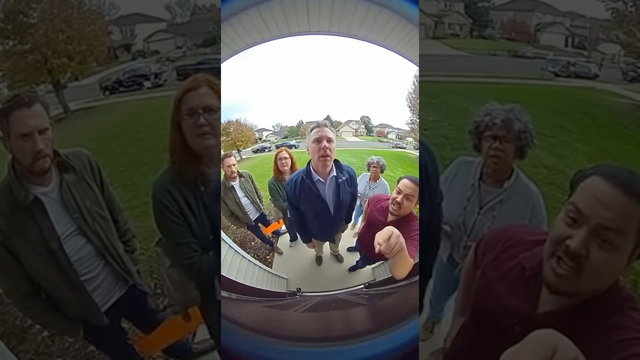 Все члены правления HOA появляются у дверей домовладельца #камерадверногозвонка #камераохраны #см...