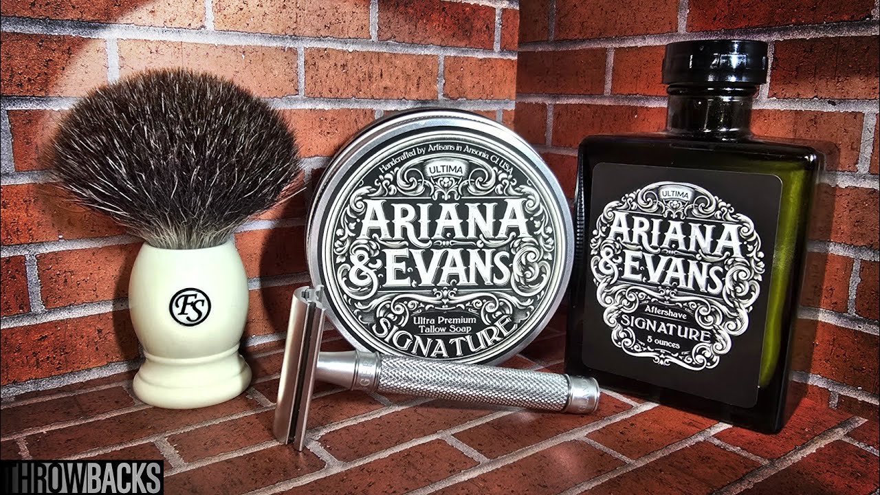 Обзор Signature Ariana and Evans. Бритва Edwin Jagger 316, помазок Franks Shaving Black Badger.
