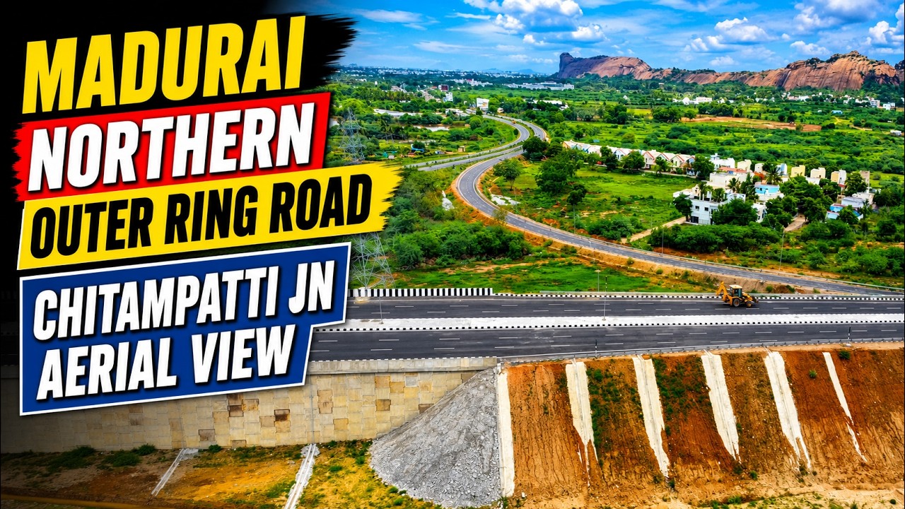 🔴 Madurai Northern Outer Ring Road Chitampatti Jn | Aerial View