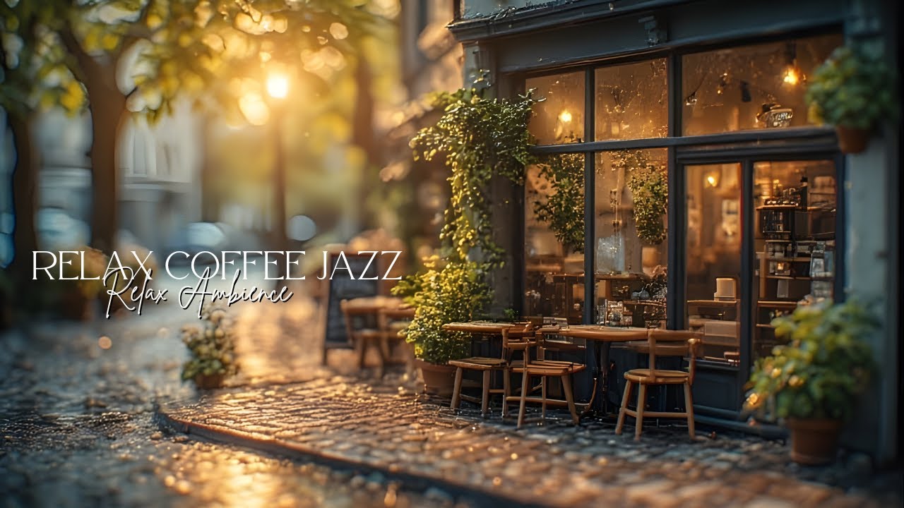 Garden Cafe Morning Jazz ☀️ Cozy Coffee Shop Ambience for Focus, Relax & Productive Study