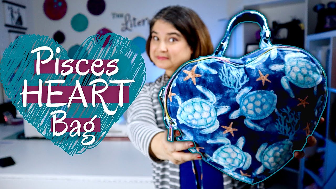 How to Sew the Pisces Heart Handbag from Sew Much Magic Patterns