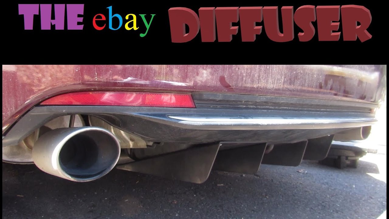 MODIFYING The Universal eBAY Rear Diffuser! -Installation DIY