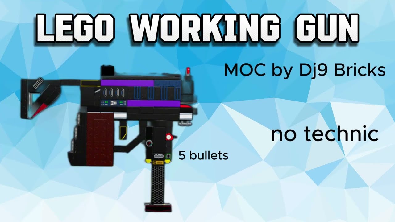 LEGO Working Gun WITHOUT Technic! [Tutorial]