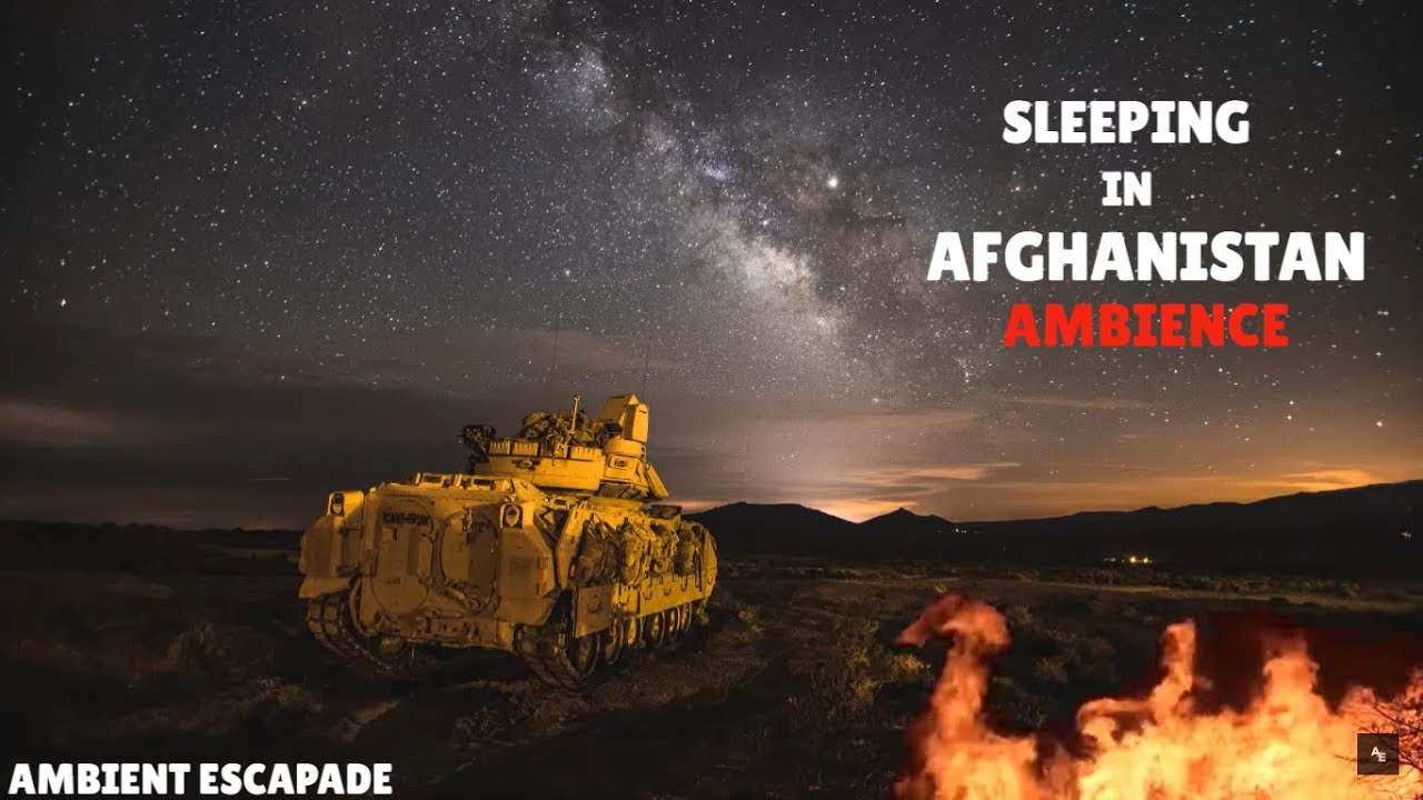You're Sleeping In Afghanistan | Distant Gun Battle Ambience | Radio Chatter | Fire Ambience | War