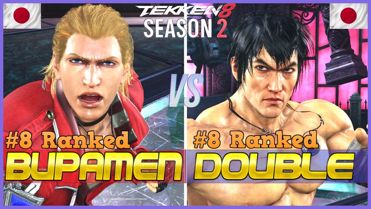 Tekken 8 Season 2 ▰ DOUBLE (#8 Ranked Law) Vs BUPPAMEN (#8 Ranked Steve Fox) ▰ High Level Gameplay