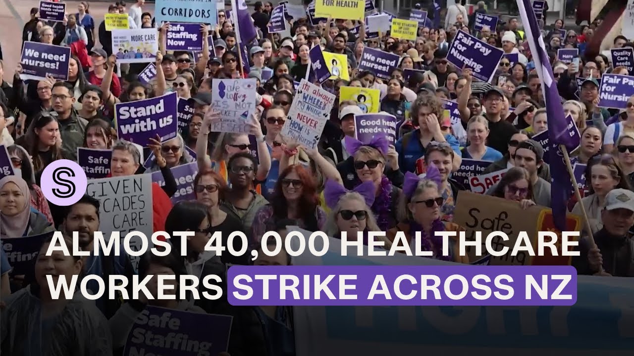 Nearly 40,000 healthcare workers strike over pay, working conditions | Stuff.co.nz