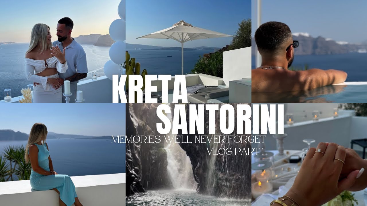 Kreta Santorini Vlog Part1 💍🇬🇷☀️- Ein wundervolles Geheimnis, Beach-Clubs, Traumstrände & Abenteuer