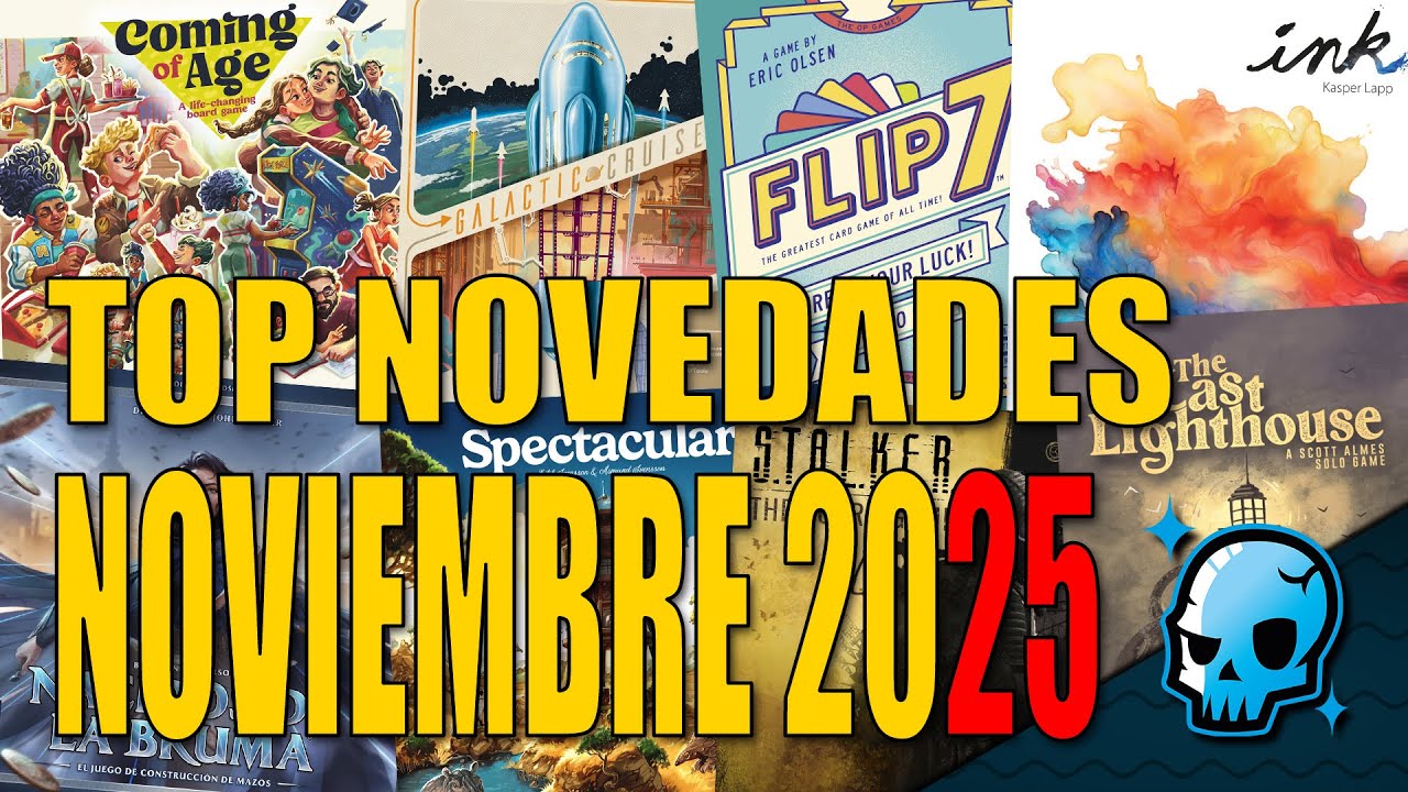 🔥 TOP NOVEDADES juegos de mesa NOVIEMBRE 2025 🔥