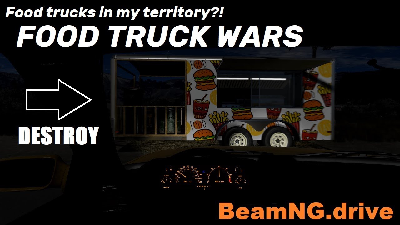 BeamNG.drive Freeroam: West Coast, USA - Food Truck Wars