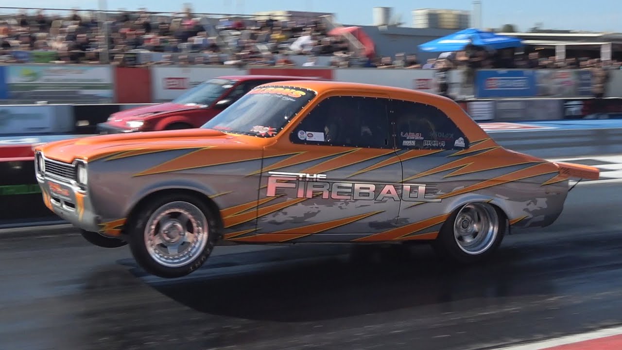 2400cc Nitrous Pinto Mk1 Escort runs LOW 9s!