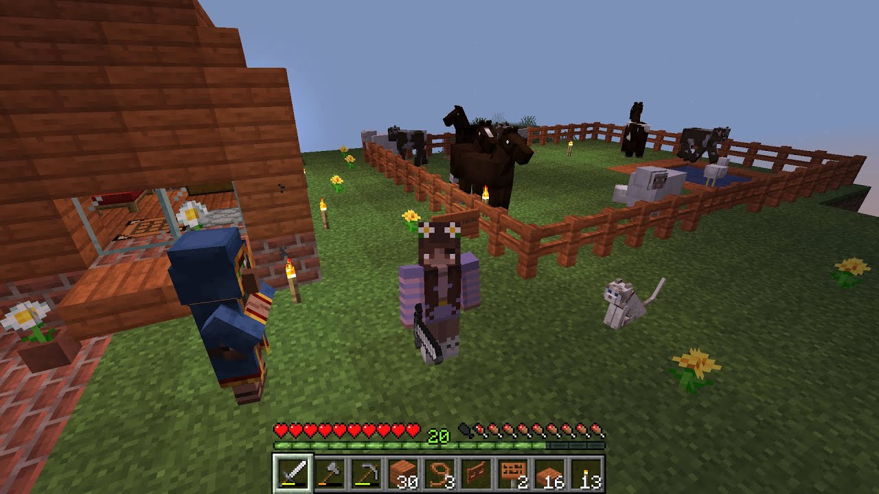 ASMR Gaming ✨ Minecraft | Building a Farm House With Pets | Soft Talking & Keyboard Sounds