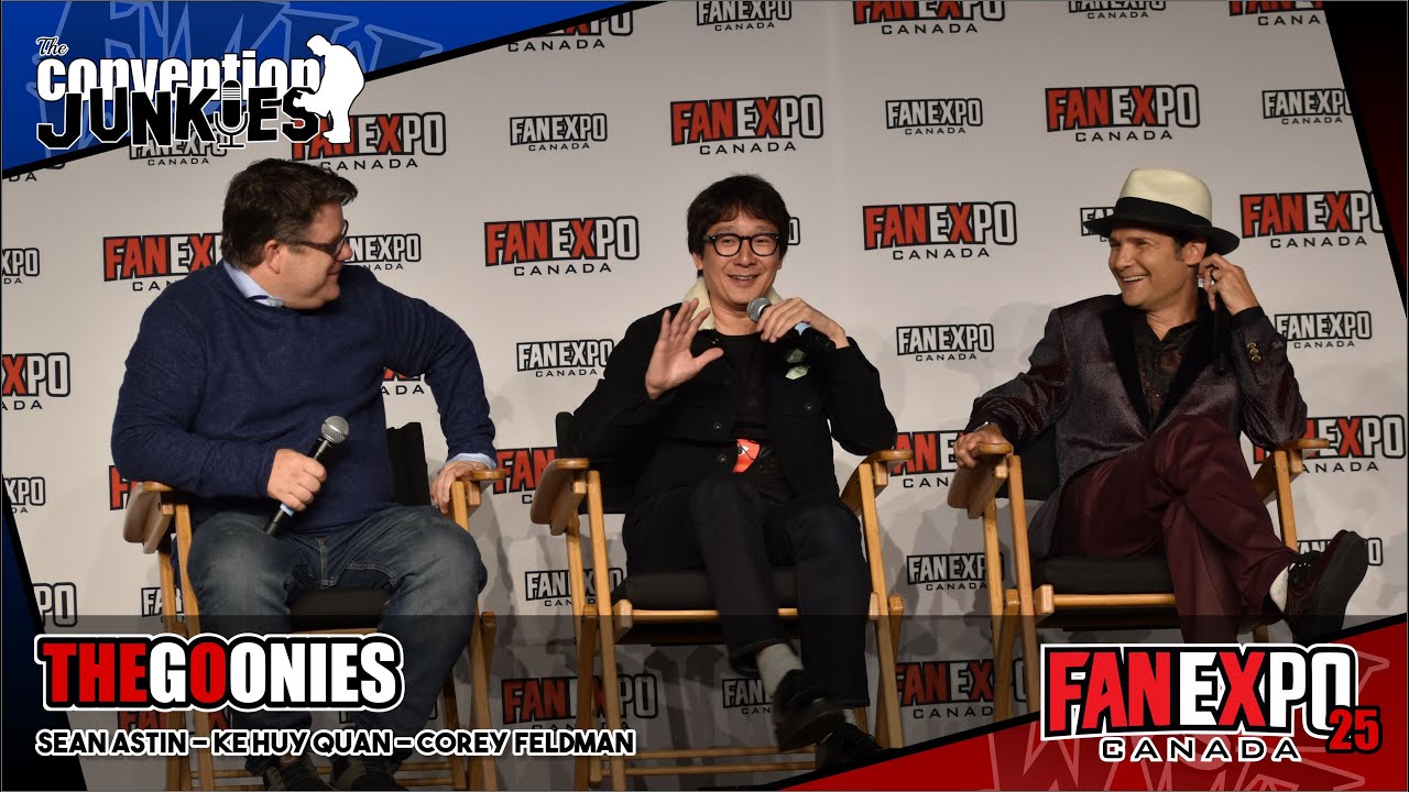 Goonies Cast Reunion: Sean Astin, Ke Huy Quan, Corey Feldman Fan Expo Canada 2019