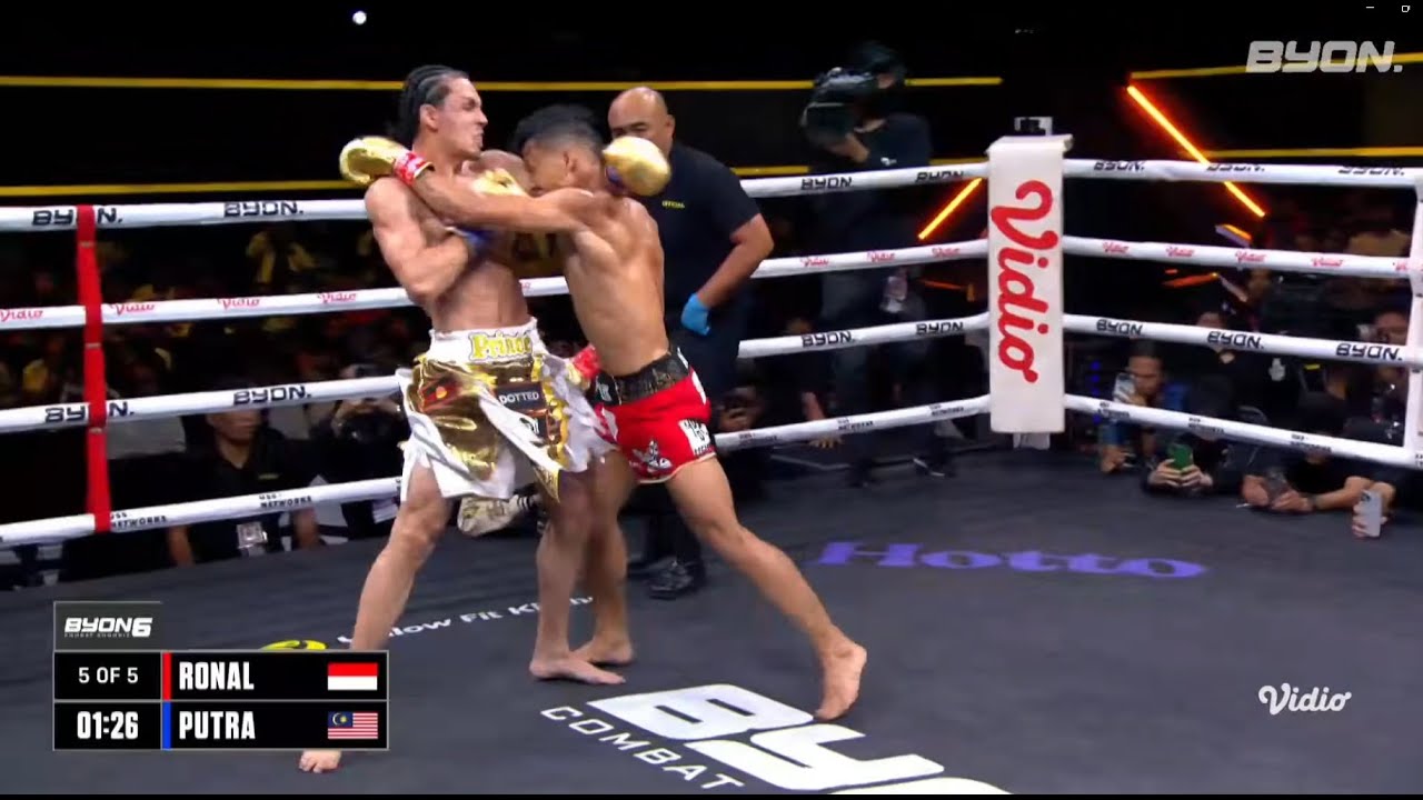 PUTRA ABDULLAH VS RONAL SIAHAAN, BYON 6 MALAYSIA VS INDONESIA II, FULL FIGHT!!