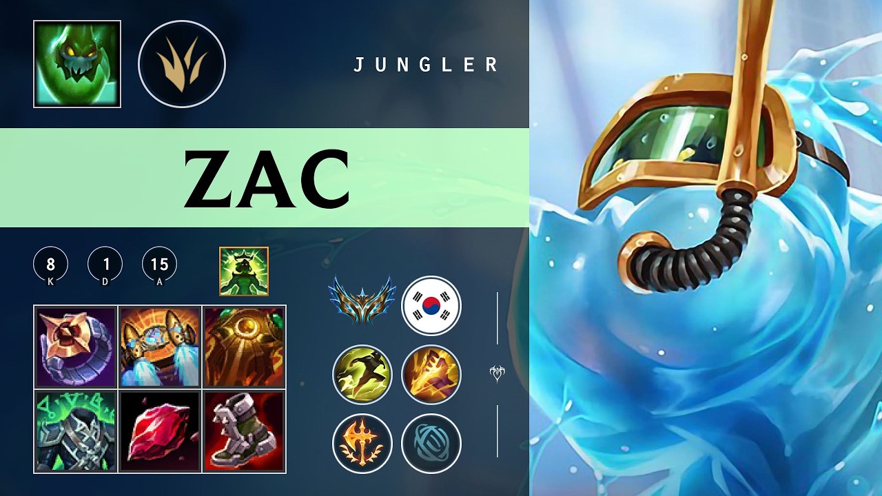 Zac Jungle vs Graves - KR Challenger Patch 26.04