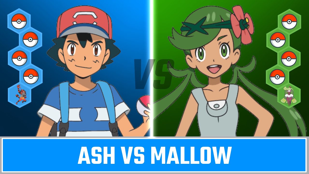 Alola Pokemon Battle: Ash vs Mallow