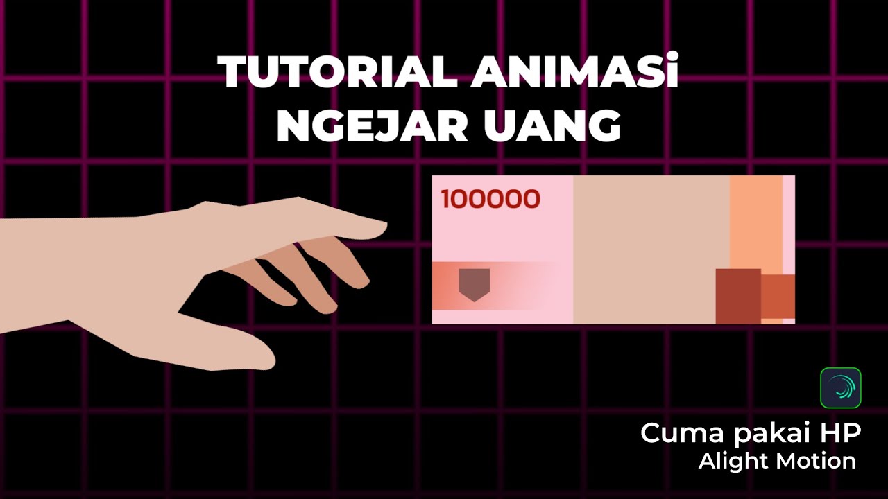 Tutorial Animasi Ngejar Uang di Alightmotion cuma pakai HP