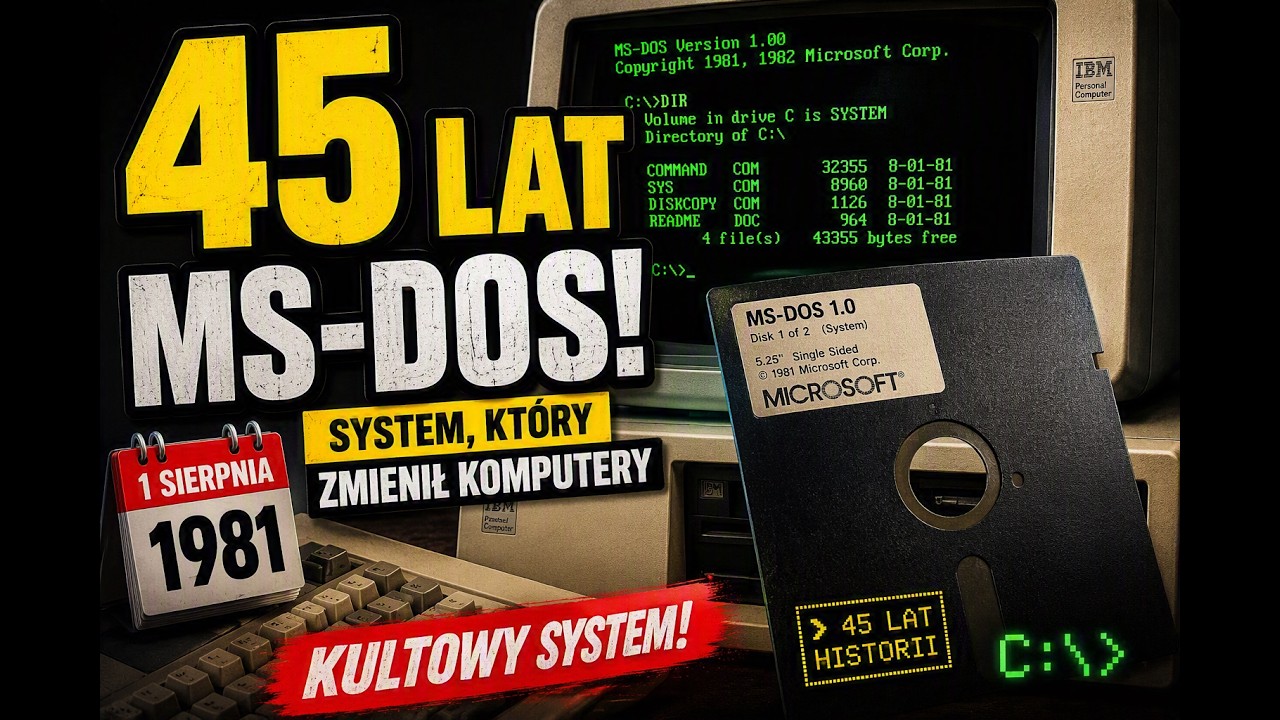 Minęło 45 LAT od premiery MS-DOS-a