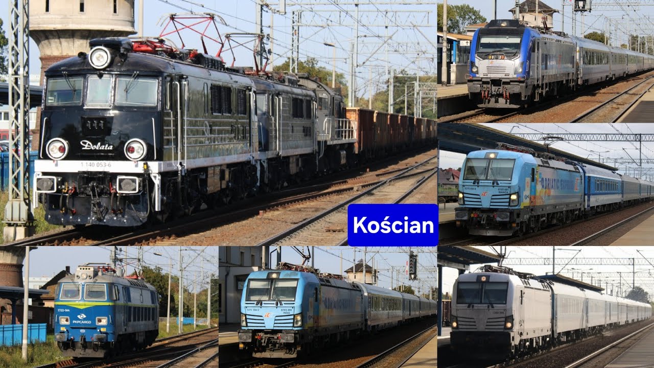 Pociągi na stacji Kościan TLK, IC, EIC, KW, PolRegio 