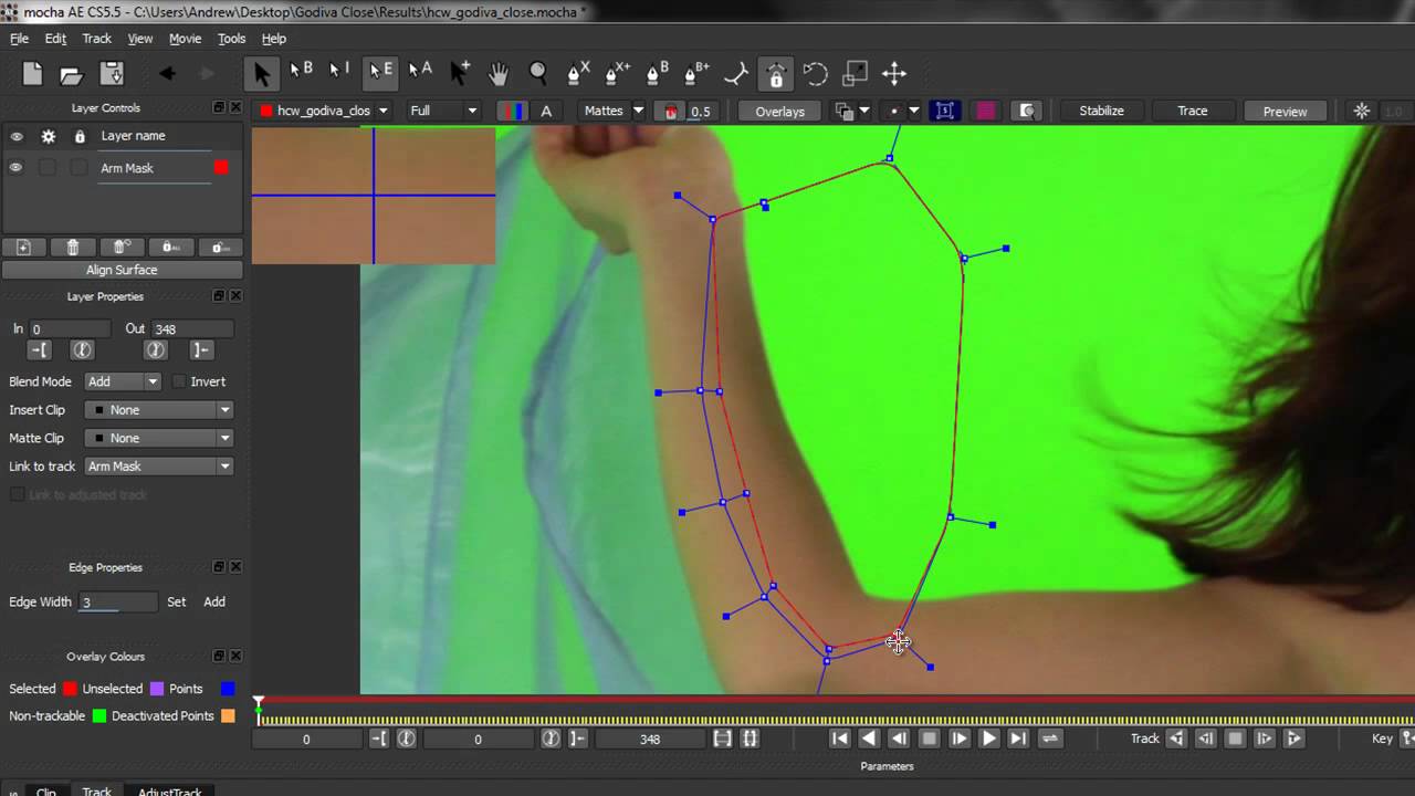Multi-layer Keying in After Effects Part 4 - Creating Variable Width Edge Feather With Mocha For AE