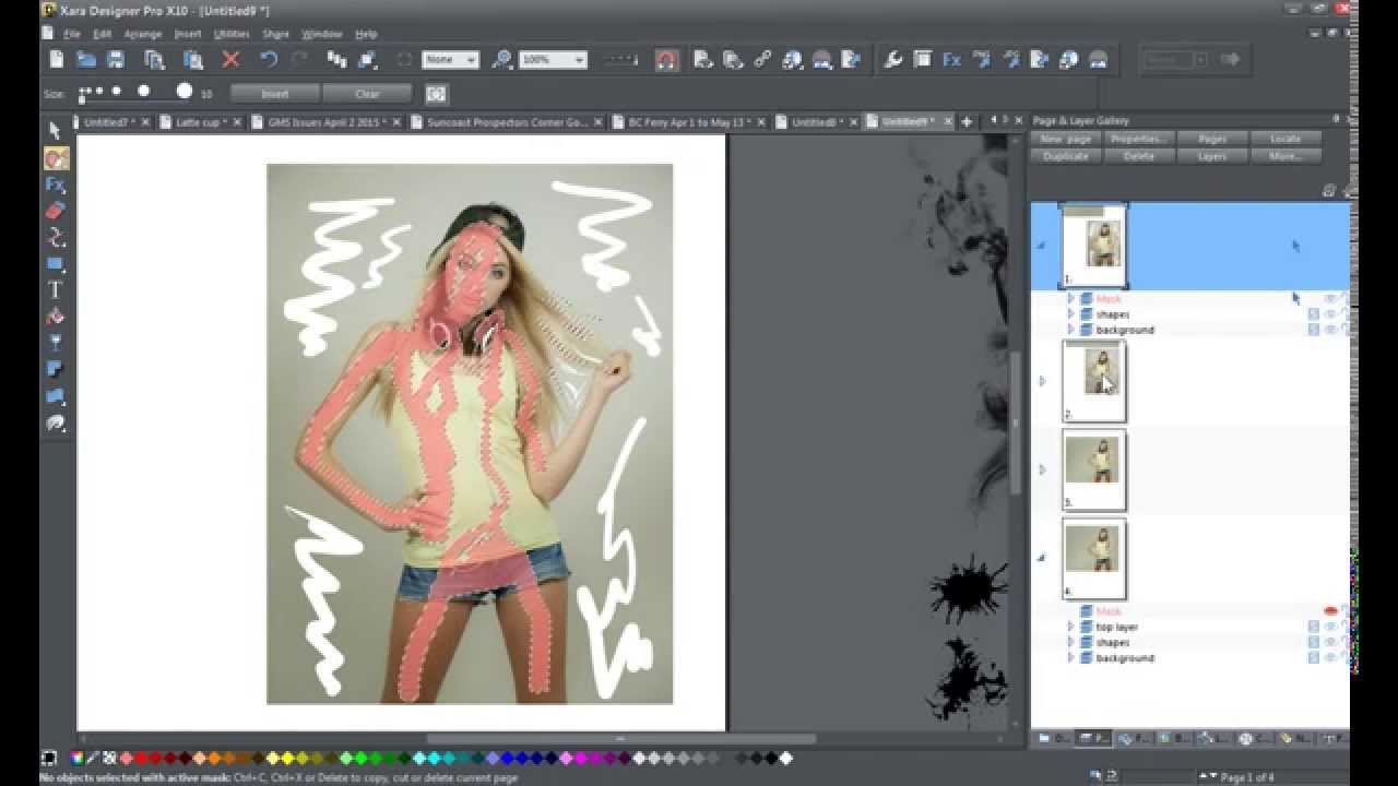 Dispersion Effect in Xara Designer Pro