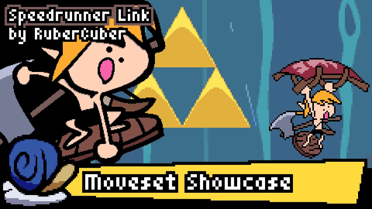 Speedrunner Link's Moveset in Rivals of Aether