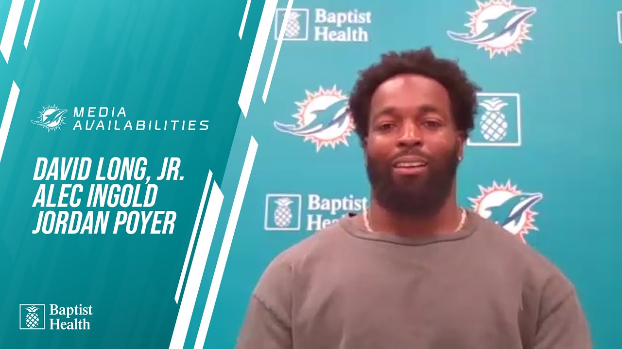 Long, Jr., Ingold, and Poyer meet with the media l Miami Dolphins