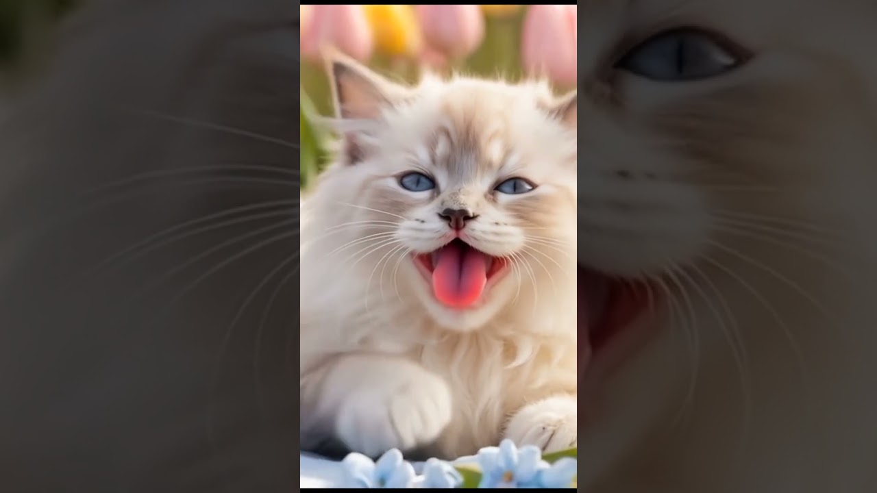 This Cute Kitten Can't Stop Yawning!