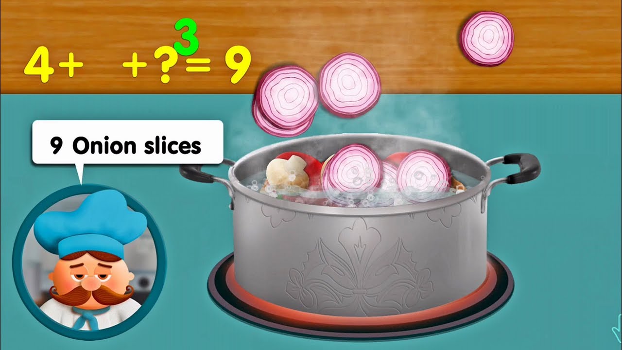 Tiggly Chef 🍳 Addition Preschool Math Cooking Game - Free App for Kids