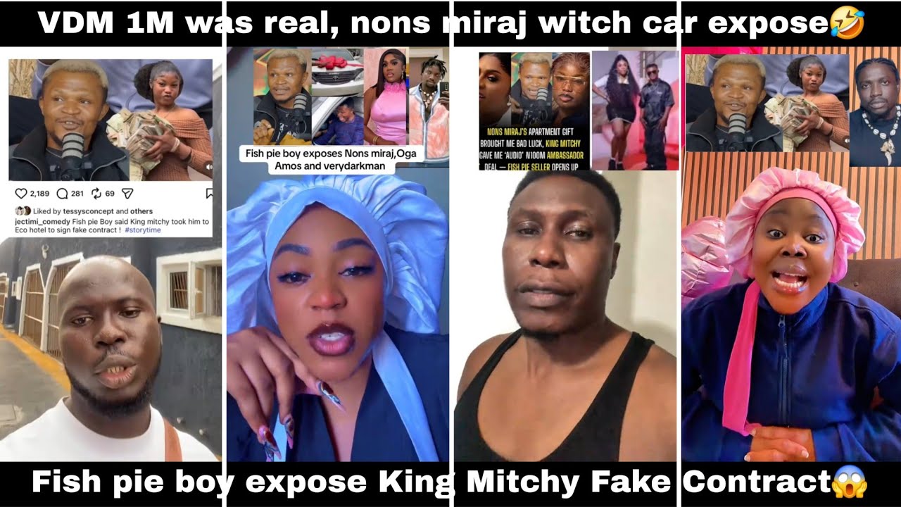 King Mitchy force me sign fake contract Fish pie boy😱 Nons Miraj car🤣 VDM 1million Nigerians🇳🇬 react