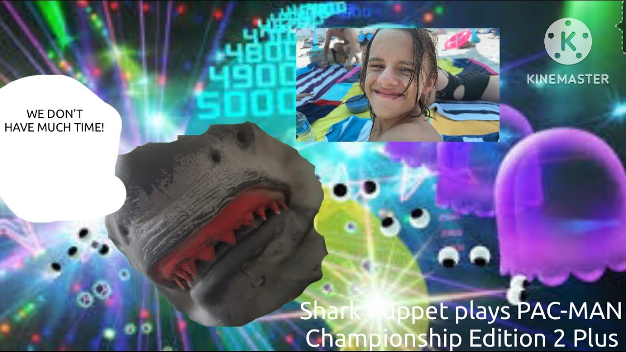 (S1 Finale)Shark Puppet plays PAC-MAN Championship Edition 2 Plus(91st VIDEO SPECIAL)