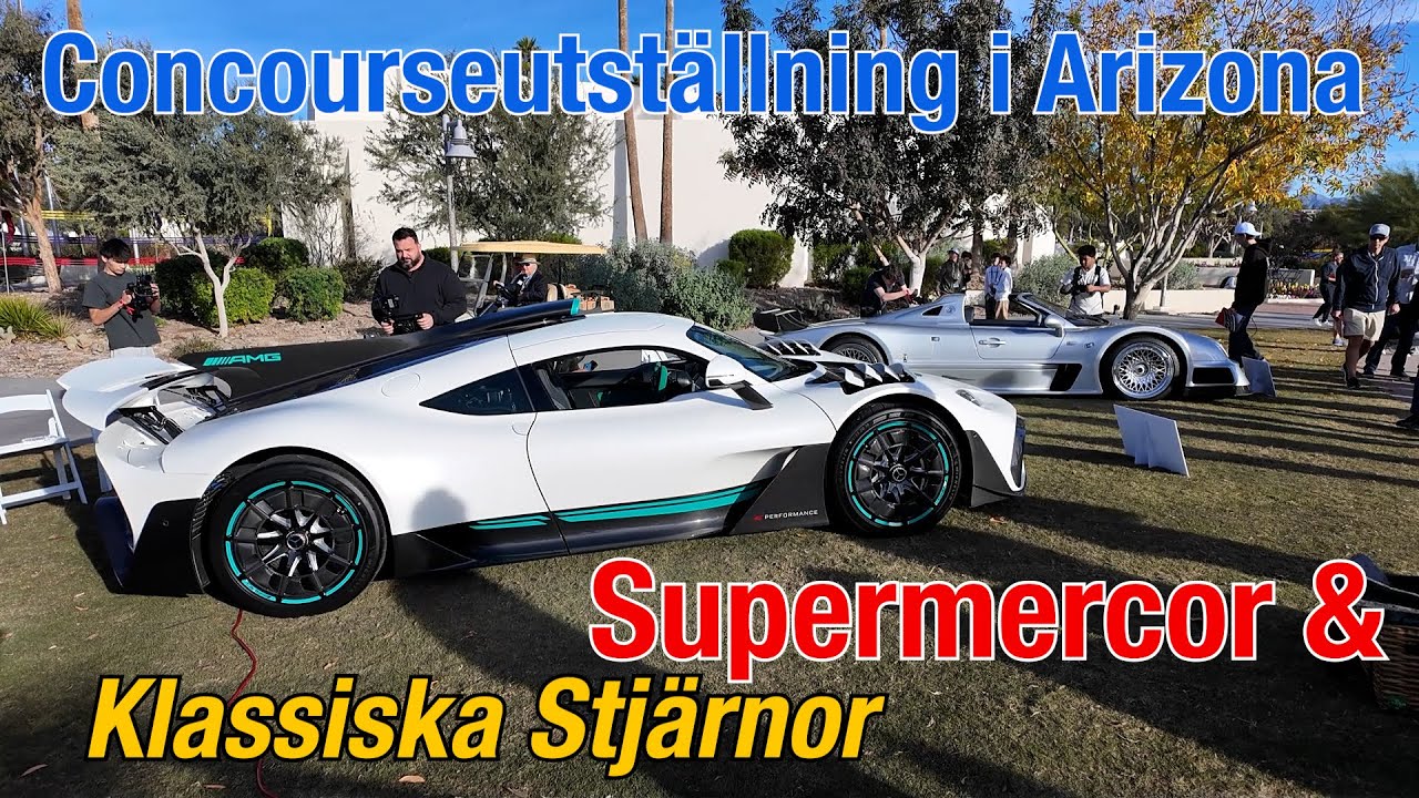 Concourse med Mercedes superbilar