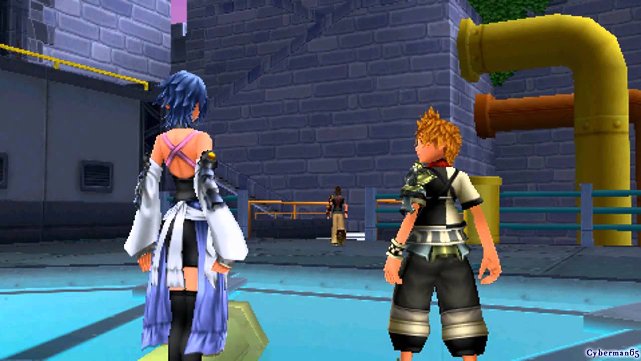Kingdom Hearts: Birth by Sleep [English - Part 55: Aqua: Radiant Garden: Trinity Armor/Masked Boy]