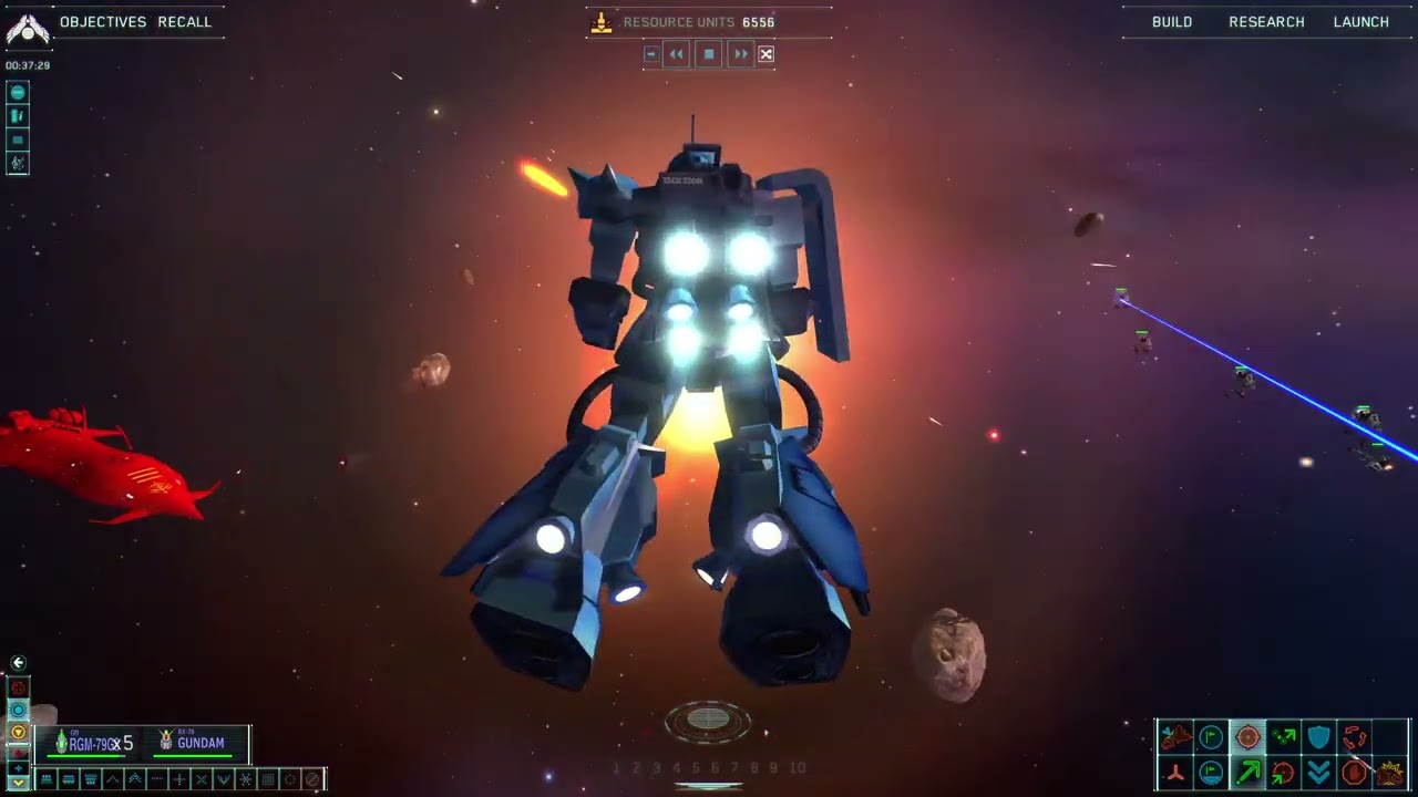 Federation vs Zeon (Gundam mod Homeworld Remastered)
